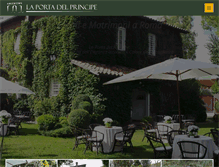 Tablet Screenshot of laportadelprincipe.it